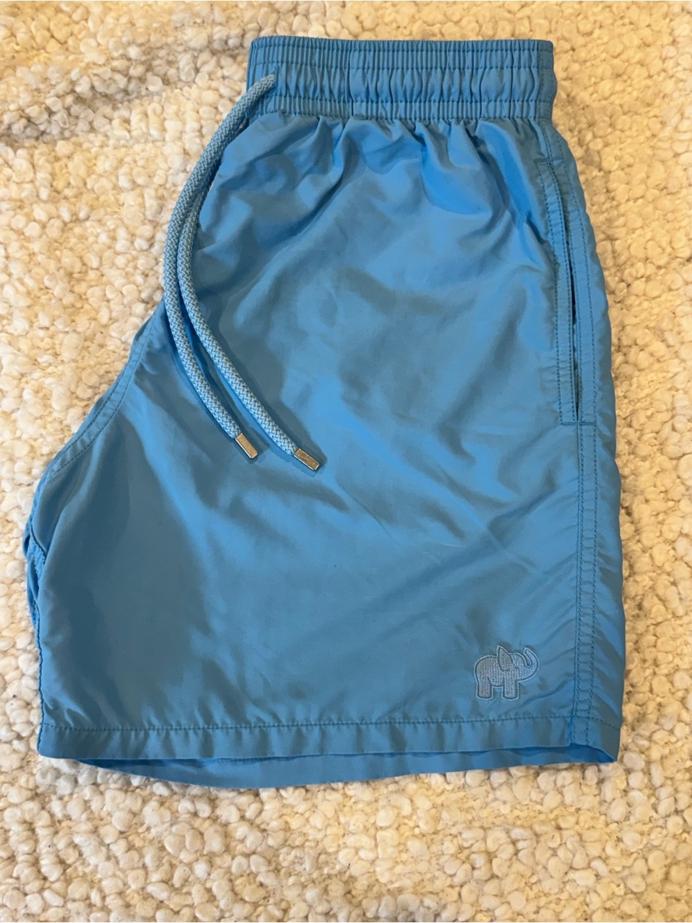 Vilebrequin Water Reactive Elephant Swim Trunks Blue Size L
